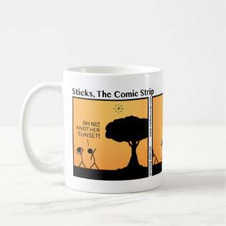 Funny Stickman Sunset Mugg