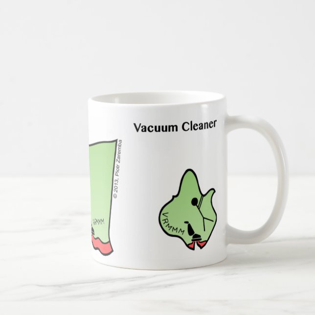 Funny Stickman Vacuum Cleaner Mugg (Höger)