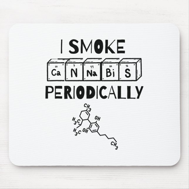 Funny Stoner Day Periodic Table Science Thc  Musmatta (Framsidan)