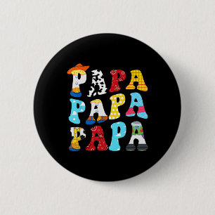 Funny Story Pappa Leksak Boy Story Pappa Fars dag Knapp