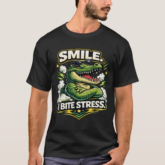 Funny Stress Relief Animal Humor Tee (Framsida)