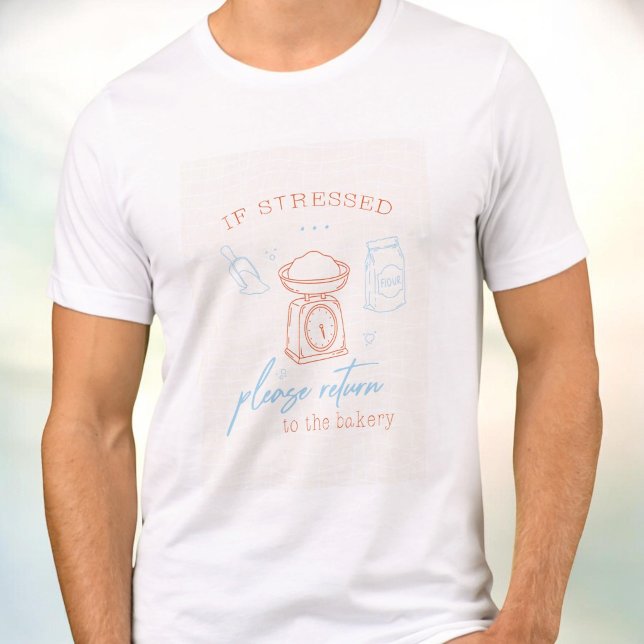 Funny Stressed Baking Therapy Baker Gift Shirt T (Skapare uppladdad)