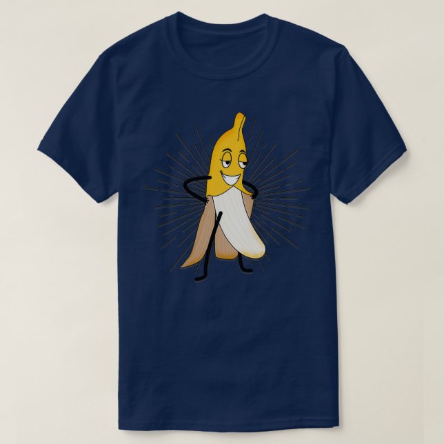 Funny striptease bananbachelor gift t shirt (Design framsida)
