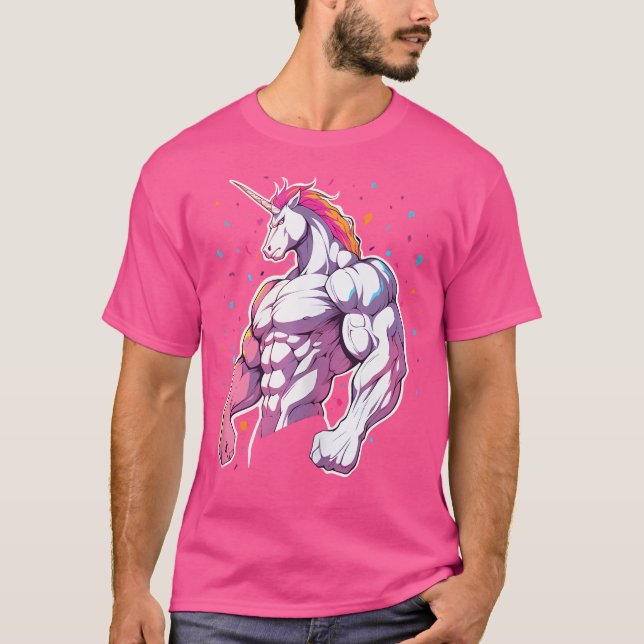 Funny Strong Gym T Shirt (Framsida)