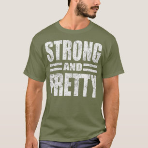 Funny Strong och Söt Strongman Gym Gift T Shirt