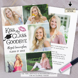 Funny Student KISS MY CLASS GOODBYE 6 Photo Meddelande