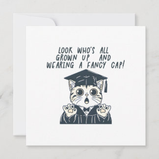 Funny Studenten Cat Kort