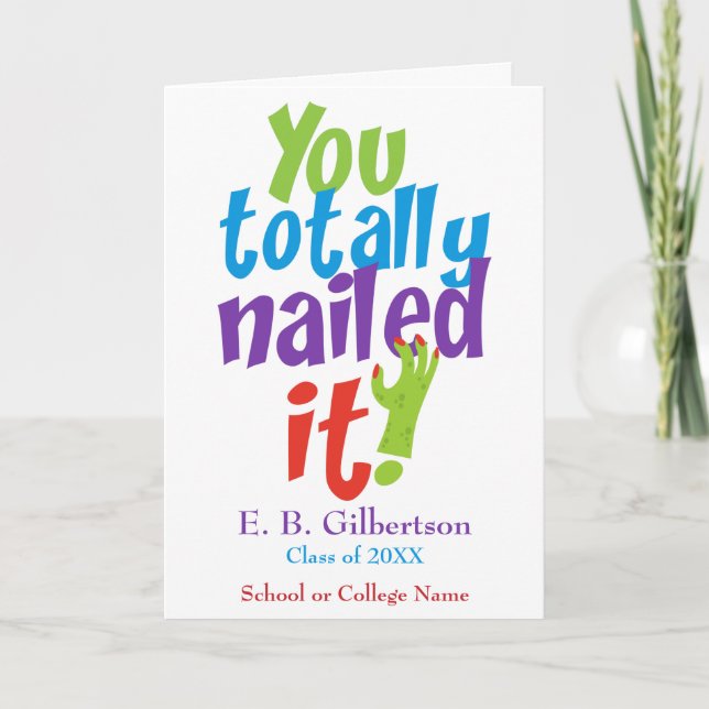 Funny Studenten Grattis Kort (Framsida)