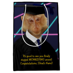 Funny Studenten Monkey Macaque-Grattisar