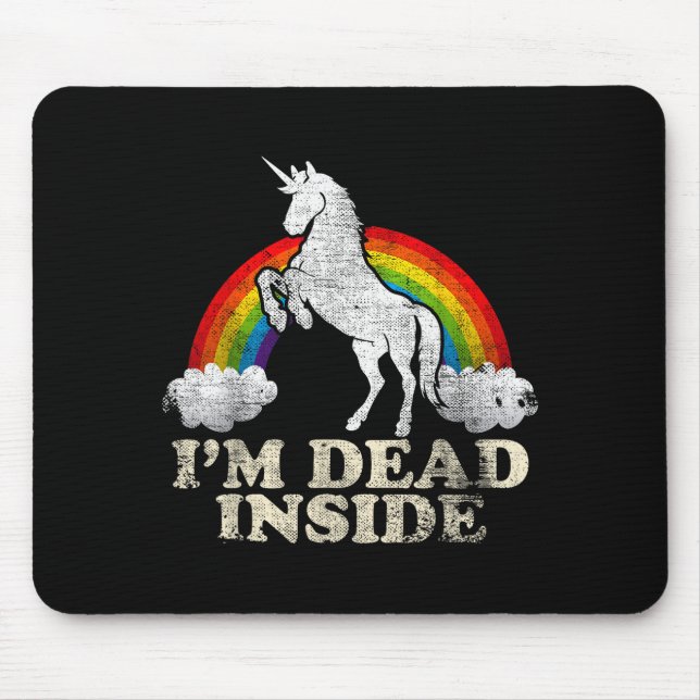 Funny Stuff - Unicorn I'm Dead Inside Sarcastic De Musmatta (Framsidan)