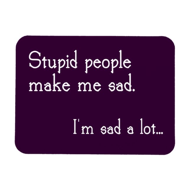 Funny Stupid People Magnet (Horisontell)