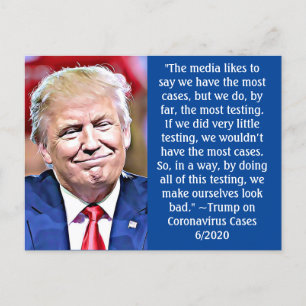 Funny Stupid Trump citattecken Memorabilia Keepsak Vykort