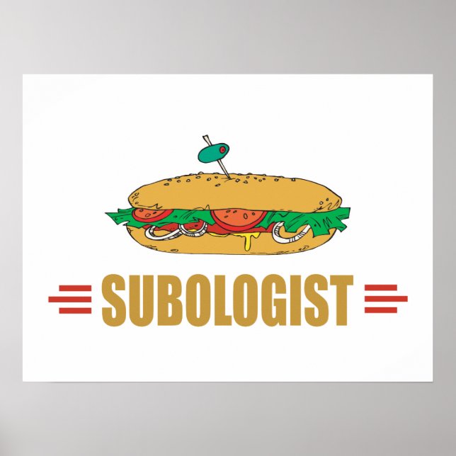Funny Submarine Sandwich Poster (Framsidan)