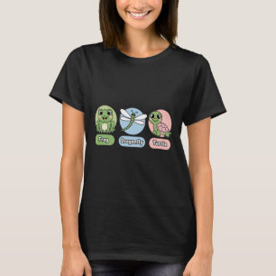 Funny Subtle Politiskt humor Frog Dragonfly Turtle T Shirt