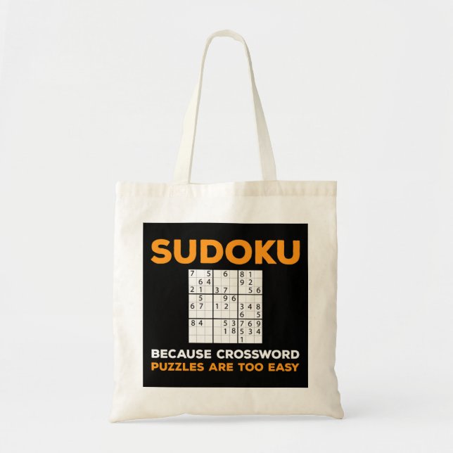 Funny Sudoku Puzzle Älskare Quote Games Tygkasse (Framsidan)