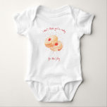 Funny Sufganiyot Jelly Donut Cute Hanukkah T Shirt<br><div class="desc">Skaffa ditt lilla Hanukkah-redo med den här slumrande sufganiyot-temade baby-kroppsdräkten! Med handmålade vattenfärgade gelégodisslare och den kyliga frasen "Jag tänkor inte att du är redo för denna gelé" är denna design lika söt och festlig som själva helgdag. Den prickade bakgrunden och den pulserande röda texten tillför en modern, glad beröring...</div>
