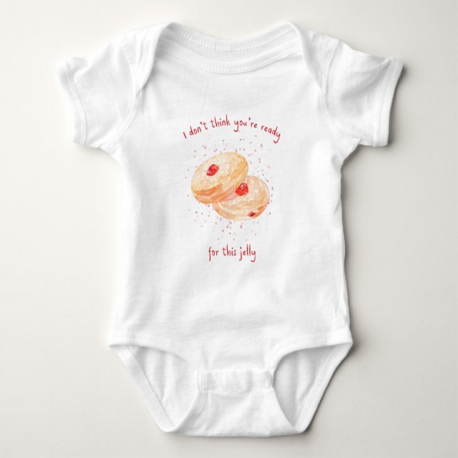 Funny Sufganiyot Jelly Donut Cute Hanukkah T Shirt (Framsida)