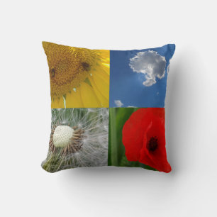 Funny Summer Flowers Kudde