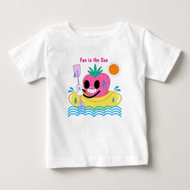 Funny Summer Fruit Kids T-Shirt (Framsida)