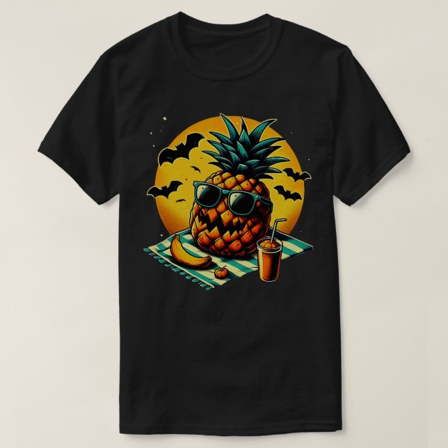Funny Summer Pineapple Swinger Halloween 3 T Shirt (Design framsida)