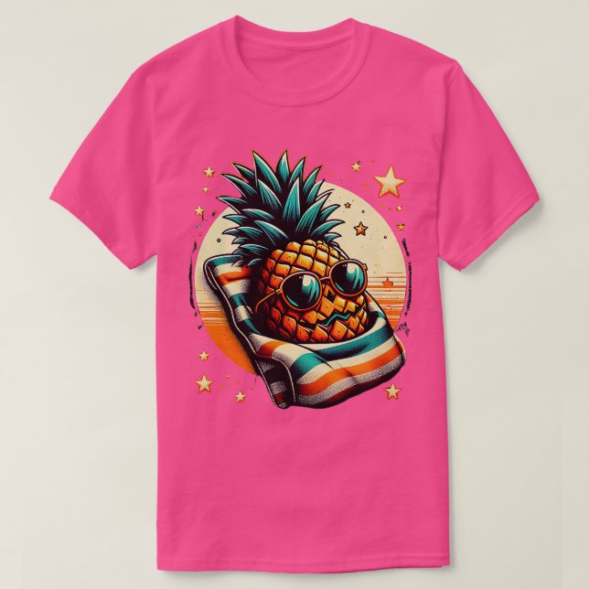 Funny Summer Pineapple Swinger Halloween T Shirt (Design framsida)