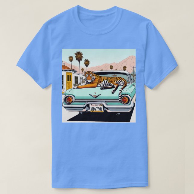 Funny Summer Tiger älskare Motel 2024 T Shirt (Design framsida)