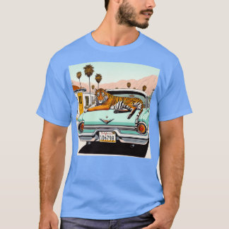 Funny Summer Tiger älskare Motel 2024 T Shirt