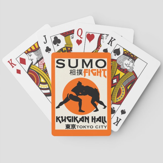 Funny Sumo Wrestler Casinokort (Baksidan)