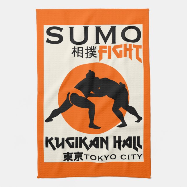 Funny Sumo Wrestler Kökshandduk (Vertikal)