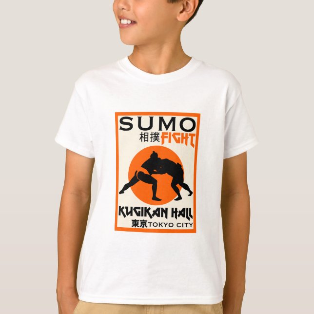 Funny Sumo Wrestler T Shirt (Framsida)