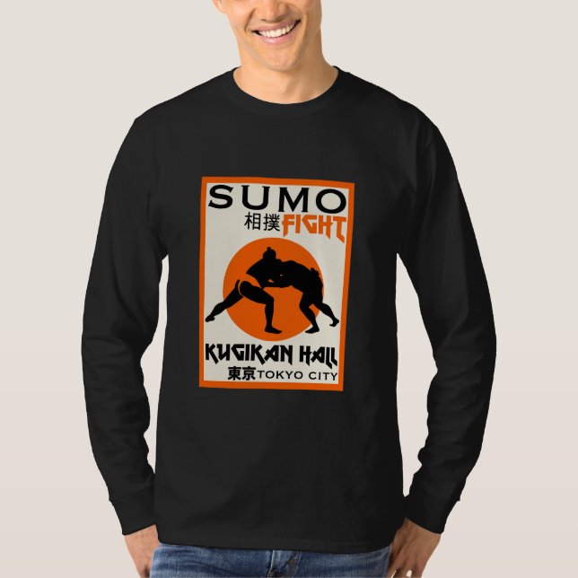 Funny Sumo Wrestler T Shirt (Framsida)