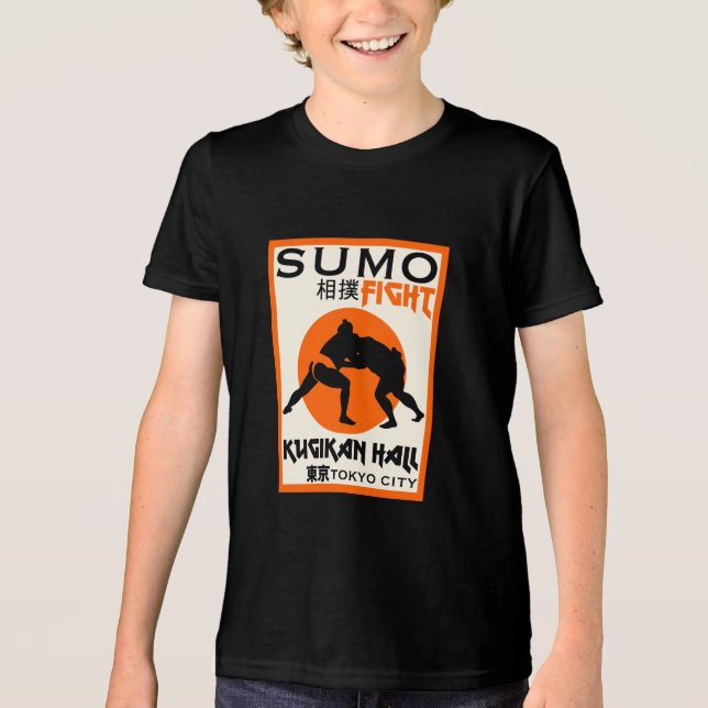Funny Sumo Wrestler T Shirt (Framsida)