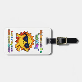 Funny Sun "Daydreaming Vacation" Luggage Tag Bagagebricka