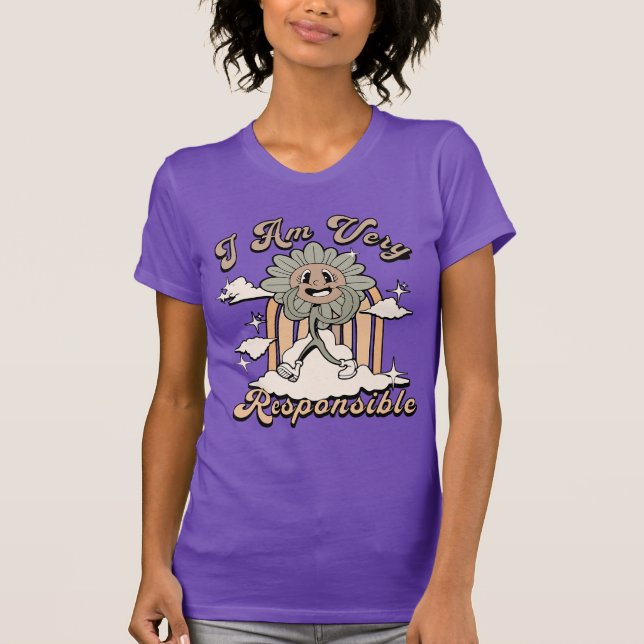 Funny Sunflower T-Shirt (Framsida)