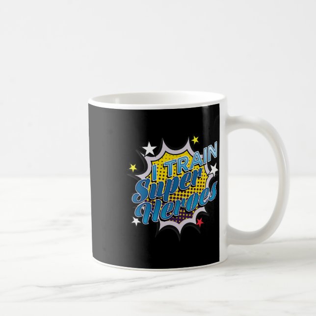 Funny Superassistance T - I Tåg Toppen Heroes Kaffemugg (Höger)