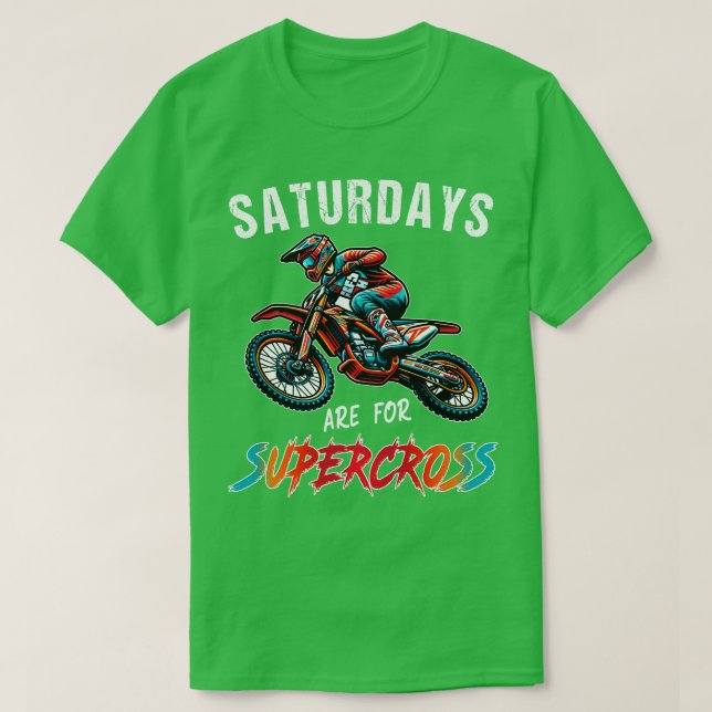 Funny Supercross Älskare Motocross Rider SX Tävla  T Shirt (Design framsida)