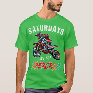 Funny Supercross Älskare Motocross Rider SX Tävla T Shirt