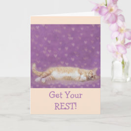 Funny support för canceråterställning för katter kort