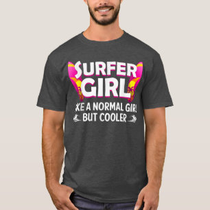 Funny Surfer Girl Design for Women Mamma Surfa Sur T Shirt