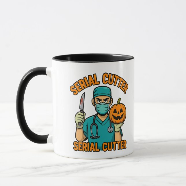 Funny Surgeon Halloween Mugg (Vänster)