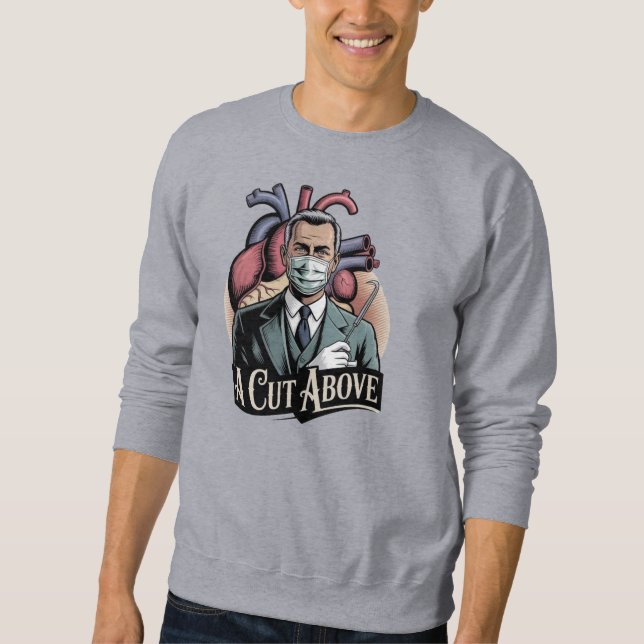 Funny Surgeon Medical T-Shirt Lång Ärmad Tröja (Framsida)
