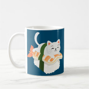 Funny Sushi Cats för alla Cat Lovers Kaffemugg