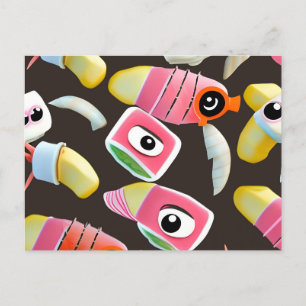Funny Sushi Vykort