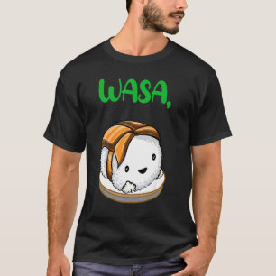Funny Sushi Wasabi Bae Cute Couple Matching Coola  T Shirt
