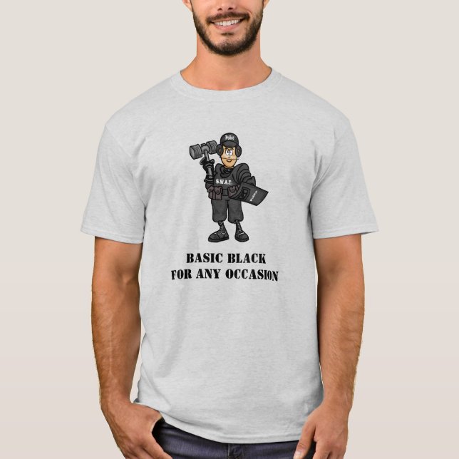 Funny SWAT-officer T-shirt (Framsida)