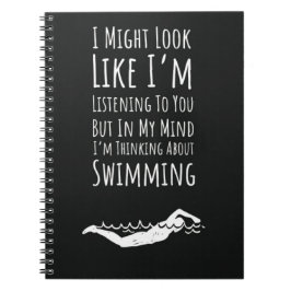 Funny Swim Gifts For Swimmers Swimming Sports Team Anteckningsbok