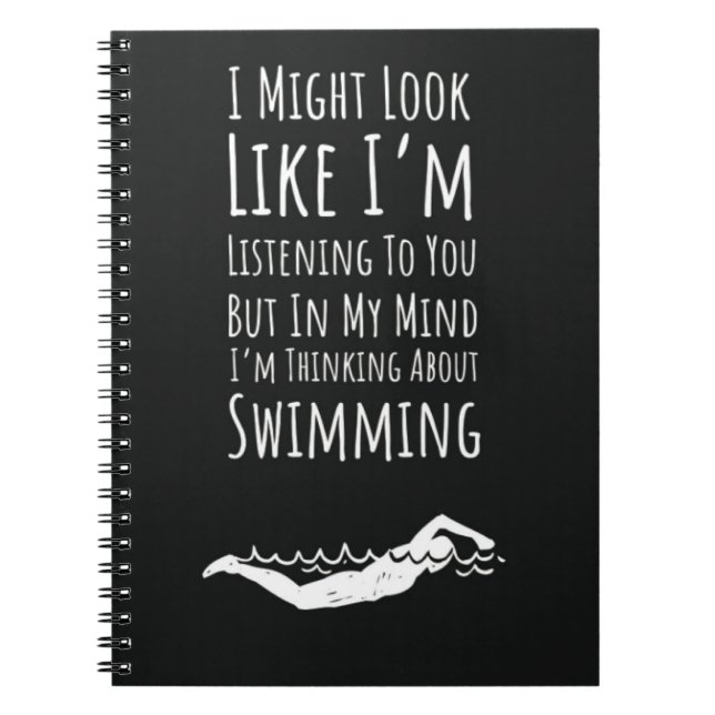 Funny Swim Gifts For Swimmers Swimming Sports Team Anteckningsbok (Framsidan)