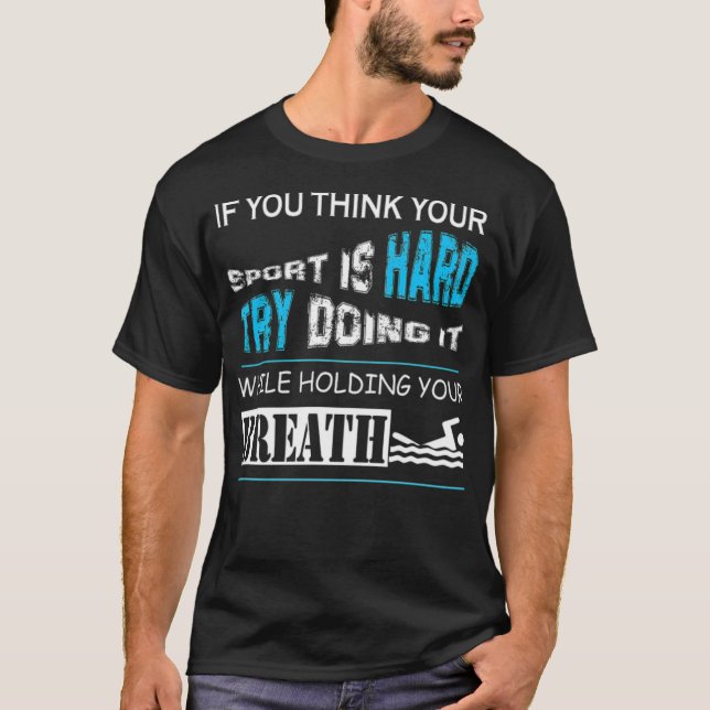 Funny Swimmer jesus freak T Shirt (Framsida)