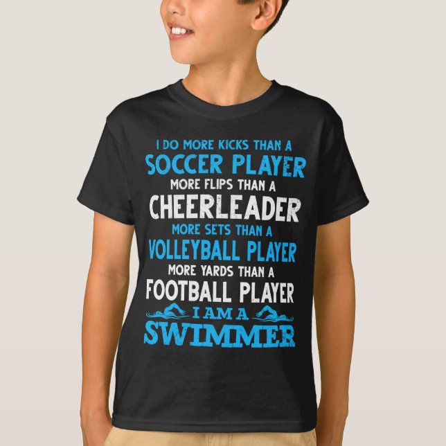Funny Swimming Definition Swimmer T Shirt (Framsida)