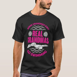 Funny Swimming Grandma Grandmor Gift T Shirt